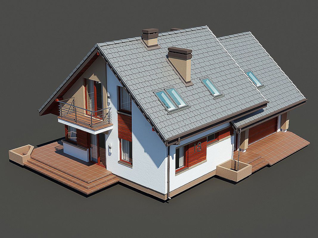 Проект дома FBK-1512-78