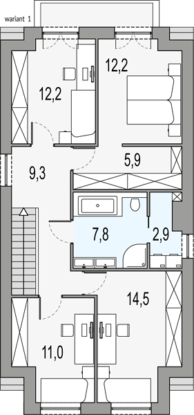 План 2 этажа дома CCI-9489-81 План 2 этажа дома CCI-9489-81