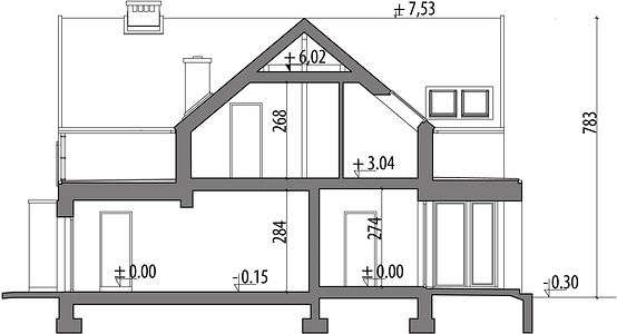 Фасад дома BBB-7158-58 Фасад дома BBB-7158-58